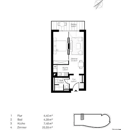 Apartment White Pearl 1.10 Timmendorfer Strand